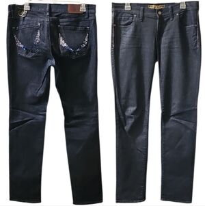 💥Limited Edition Pink by Victoria's Secret Skinny Blue Jeans. Women's: W12x32L.